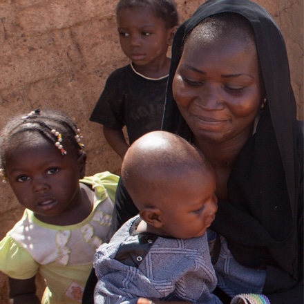 Family support in Burkina Faso, testimony of a beneficiary