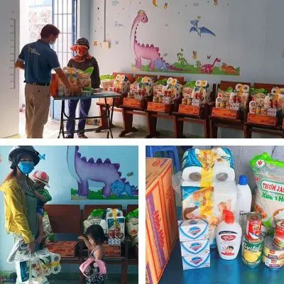 Covid-19 in Vietnam: we distribute products to families in need