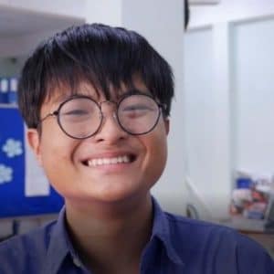 Portrait d'un étudiant au Vietnam