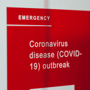 Panneau spécial Covid-19 aux urgences