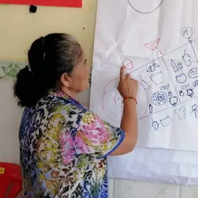 Groupe de parole : une femme témoigne au Cambodge