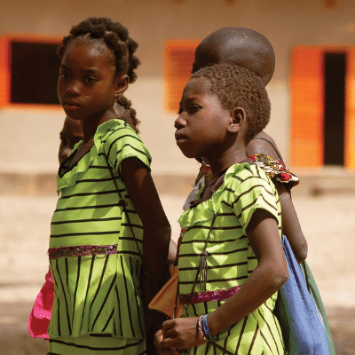 Birth certificates issued to children in Burkina Faso