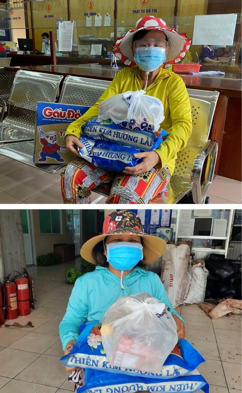 Women beneficiaries of Covid aid in Vietnam