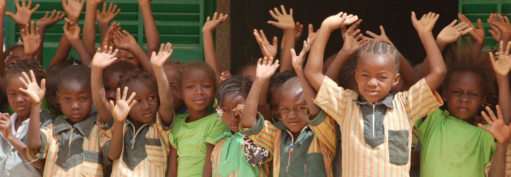 Group of kindergarten children in Burkina Faso