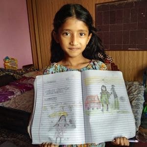 Sanu, little girl in Nepal
