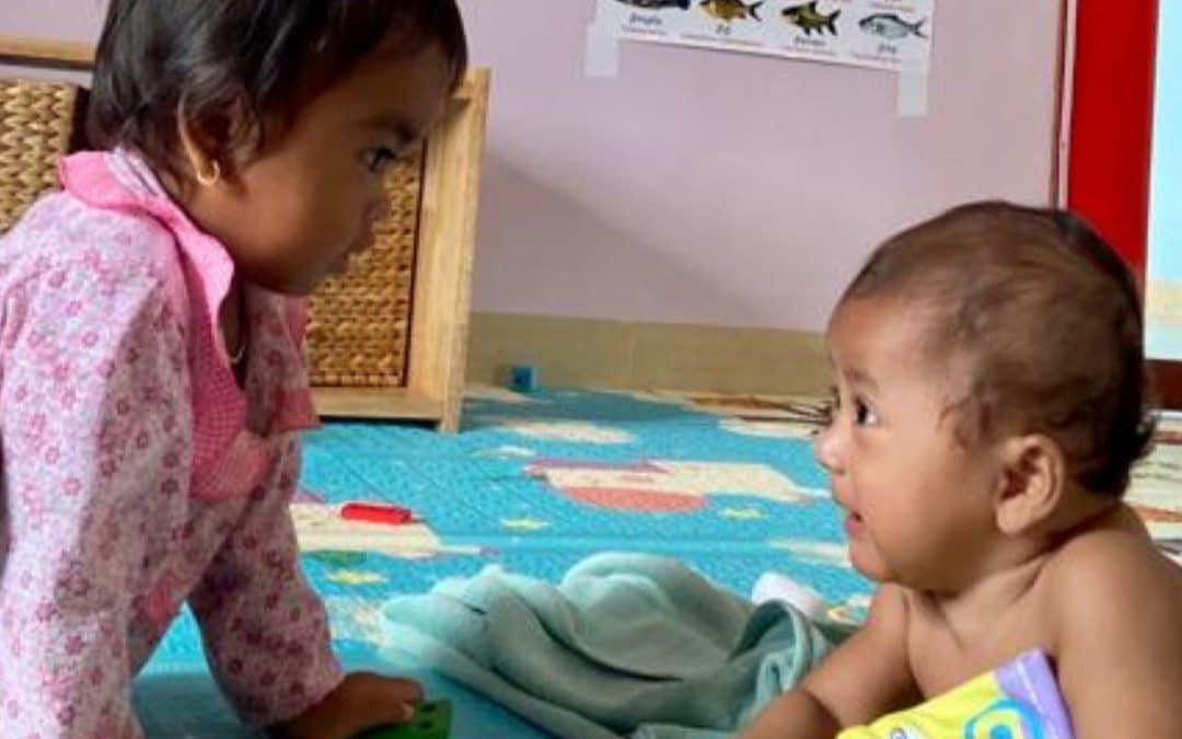 2 children in a nursery in Cambodia