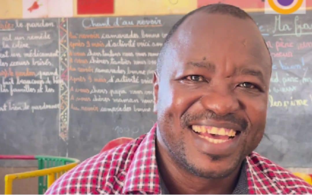 Gilbert Dah, in charge of the Early Childhood mission in Burkina Faso