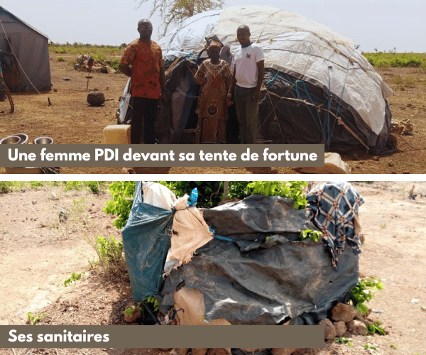 Conditions de vie de personnes déplacées internes au Burkina Faso