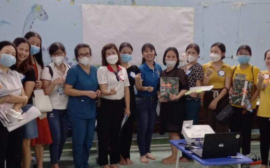 Training for childcare workers in Vietnam began this summer