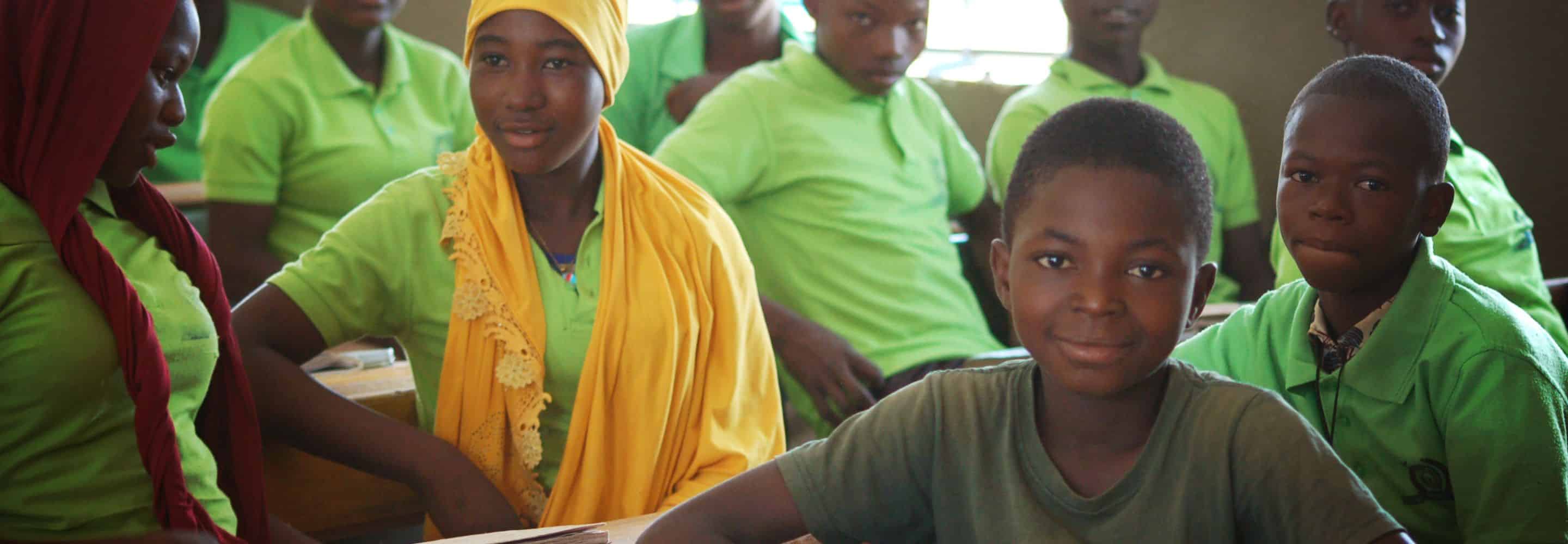 Students from Koubri College in class