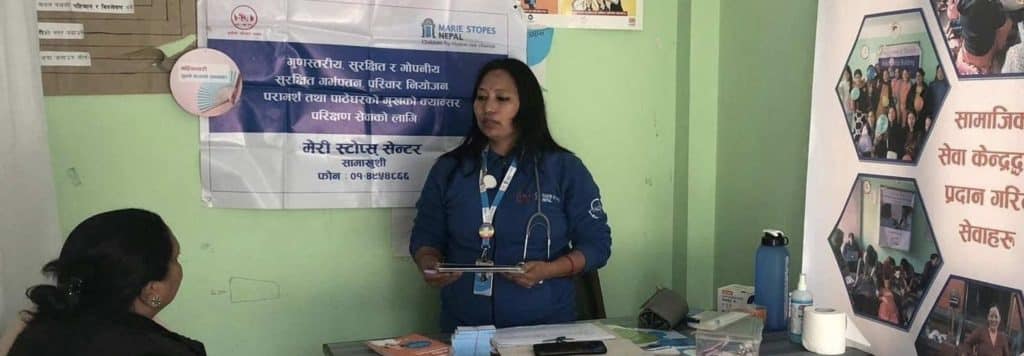 Health session with Marie Stopes International in Nepal