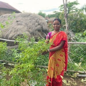 Une jeune femme en Inde