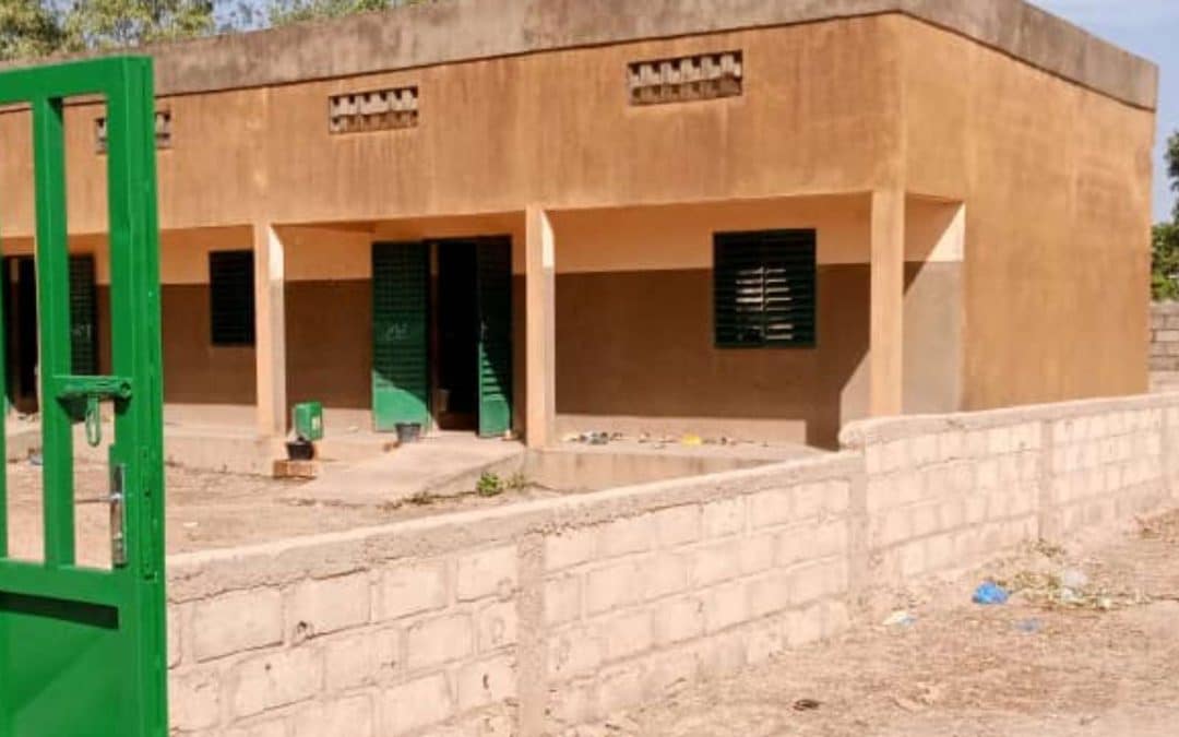 Low wall enclosing a nursery school in Ouagadougou