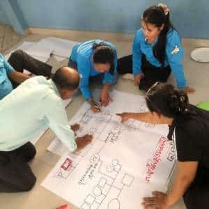 Social workers in training in Cambodia