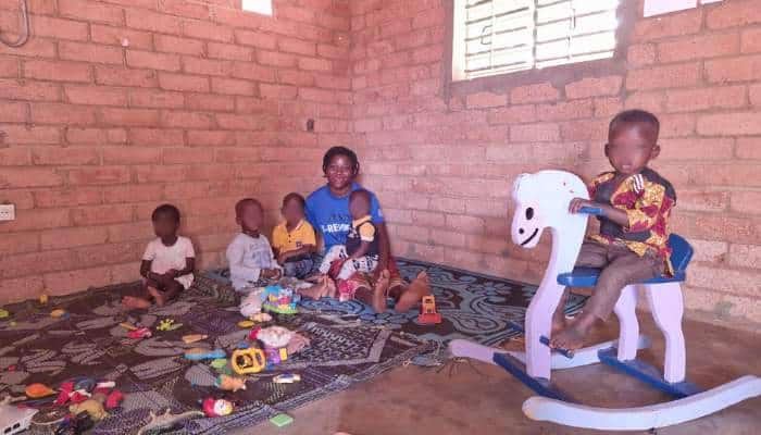 Une crèche à Pabré au Burkina Faso