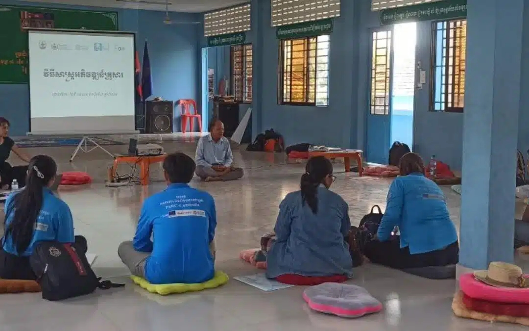 La formation de travailleurs sociaux au suivi social de familles au Cambodge