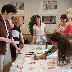 Atelier de fusion entre Chemins d'Enfances et Planète Enfants & Développement