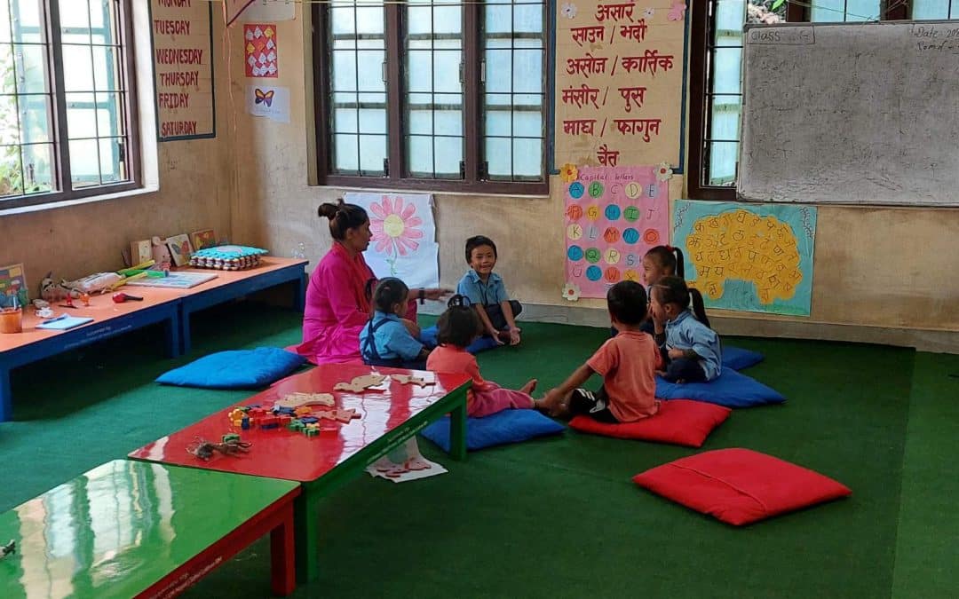 Behind the scenes of a school visit in Nepal