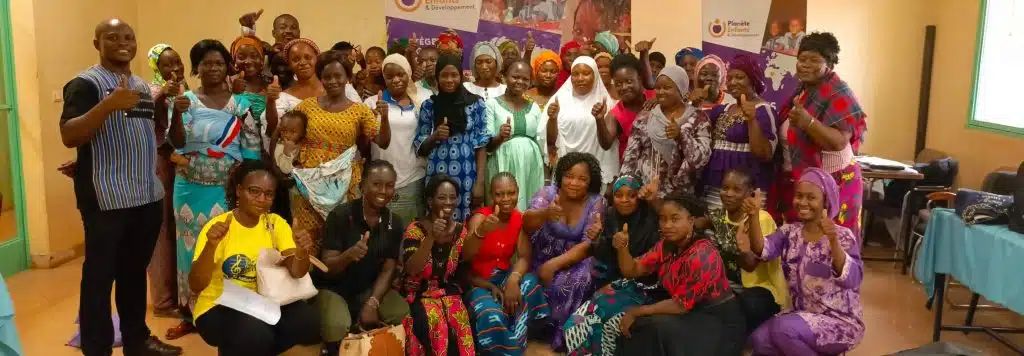 Group of nursery assistants in Burkina Faso