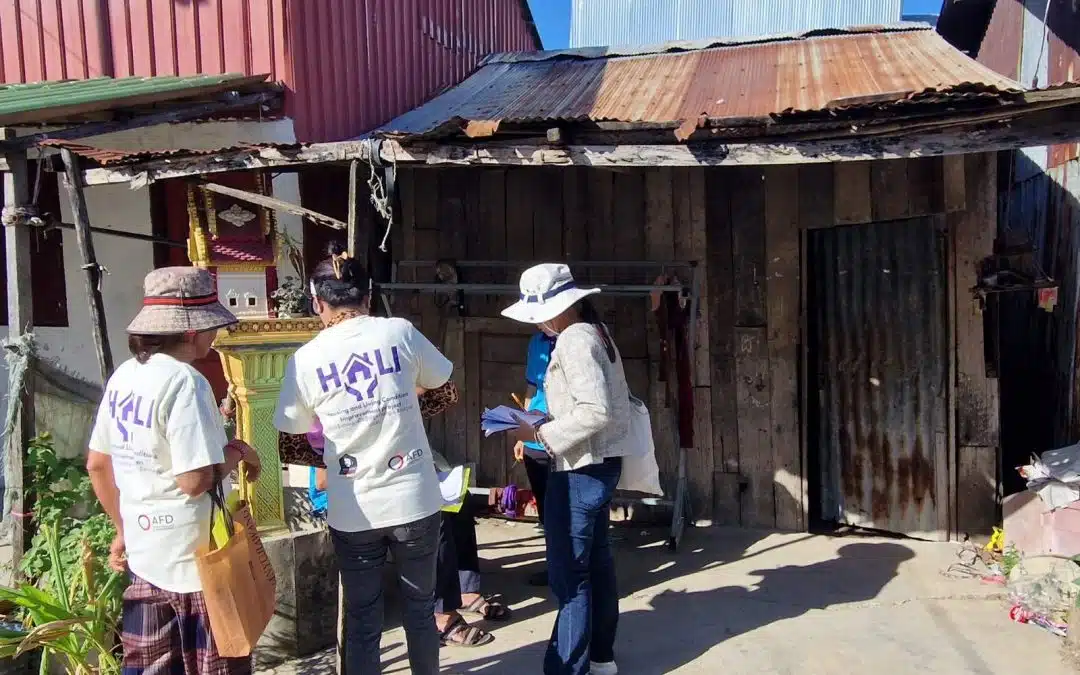 Visite d'un quartier de Sensabay avec HaLI au Cambodge