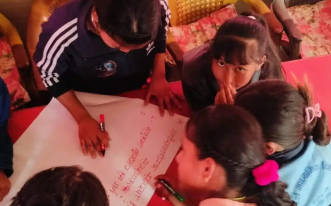 A group of Chepang teenage girls