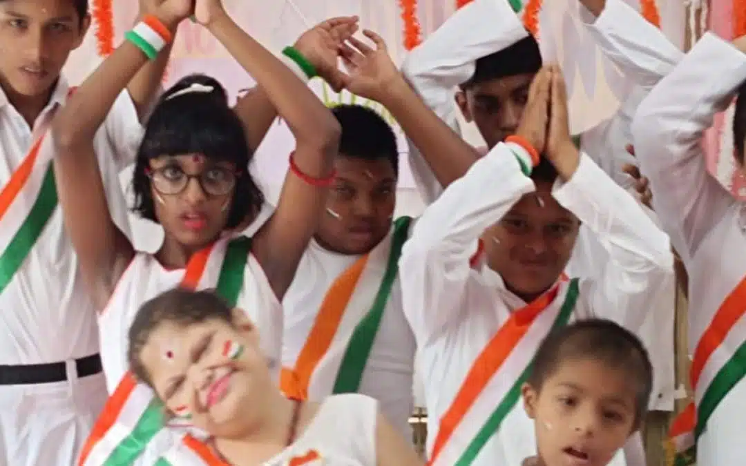 Children with special needs at the Charaibeti center in India