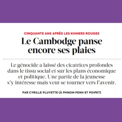 Article de l'Express au Cambodge