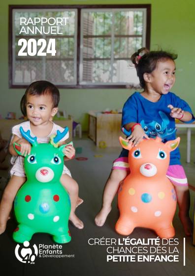 Cover of Planète Enfants & Développement's 2024 business report