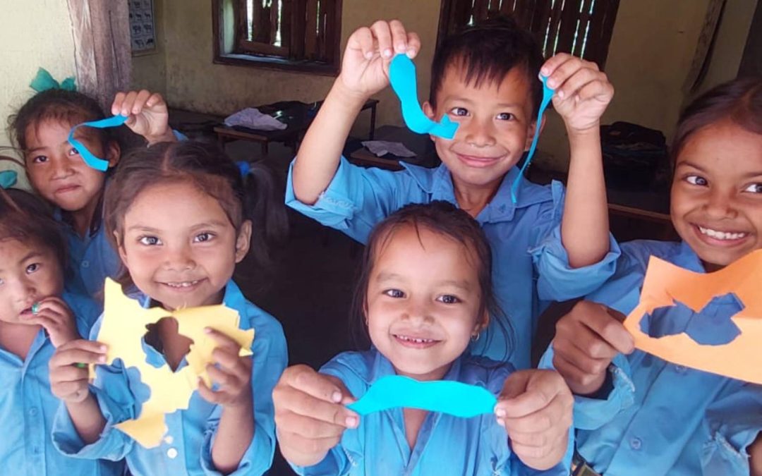 Children in a nursery school in Gorkha, Nepal