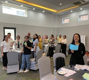 Medical and social workers in training in Vietnam