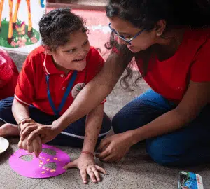 A child from the project in India