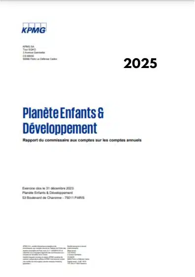 Le Rapport des Commissaires aux Comptes 2025 pour Planète Enfants & Développement