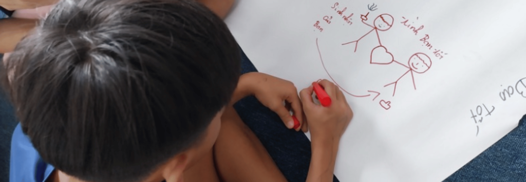 A child drawing